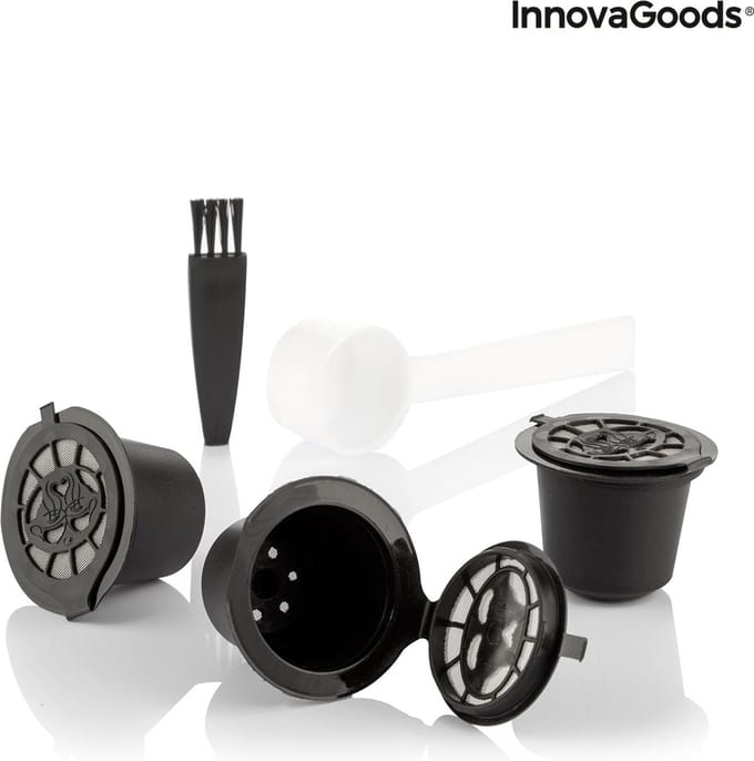 Set van 3 herbruikbare koffiecapsules Recoff InnovaGoods