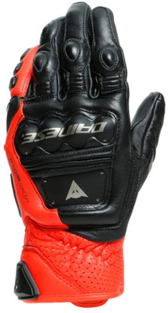 Dainese 4-Stroke 2 Zwart Fluo Rood - Maat 2XL - Handschoen