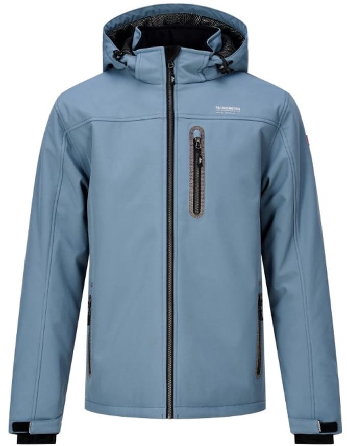 Nordberg - Jas Nick ice blue padded softshell winterjas - Maat XL