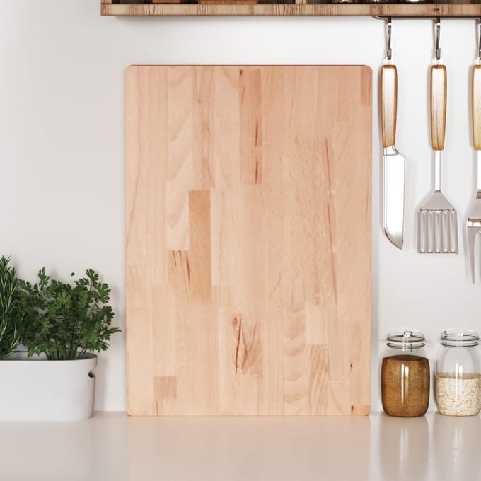 vidaXL - Snijplank - 50x35x4 - cm - massief - beukenhout