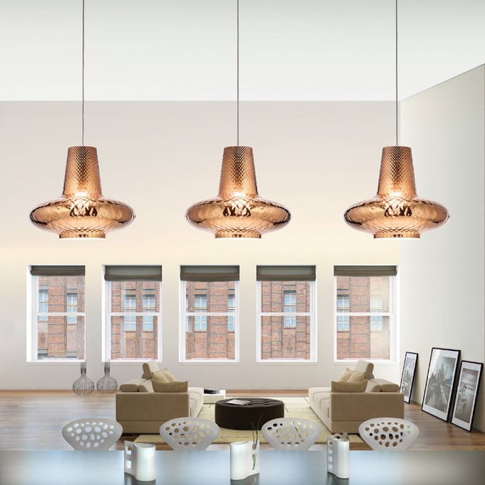 AILATI Hanglamp Giulietta 130 cm brons metallic