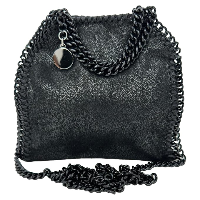 Stella McCartney Falabella Schoudertas in Zwart Leer