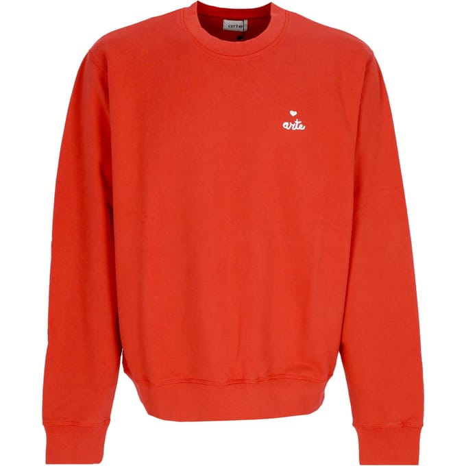 Lichtgewicht Crewneck Man Heart Crewneck Red