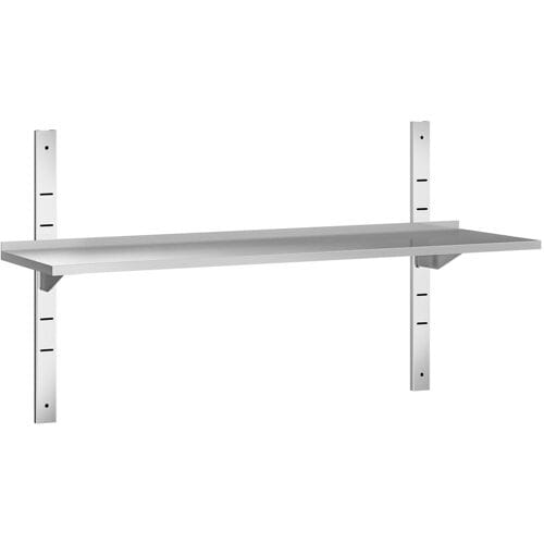 GGM Gastro Wandborde PREMIUM - 1500x400mm - mit 1 Etage Zilver