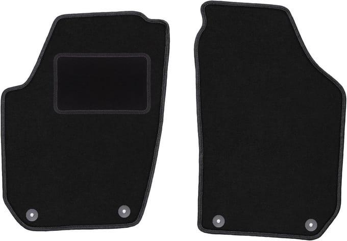 Voormatten zwart voor: Skoda Fabia II hatchback, stationwagen (2007-2014)