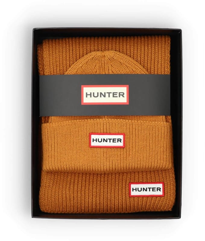 Hunter - Jura Scarf and Beanie Box Set Biscuit - Maat ONE