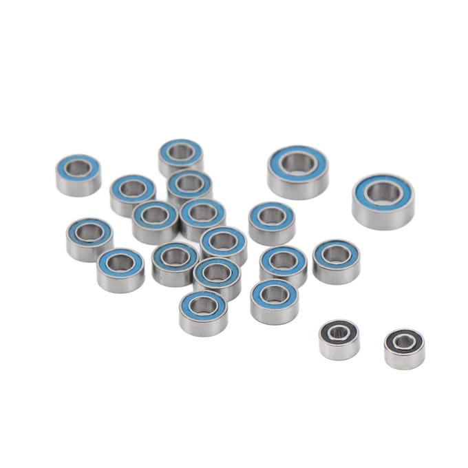 20PCS Roulement à Billes RC Acier Kit de Roulements à Billes RC Moyeu de Roue Roulement Scellé Double Caoutchouc pour AXIAL