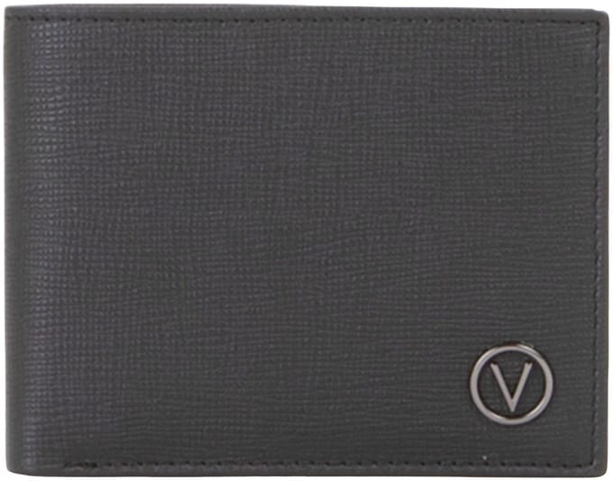 VALENTINO Leren Portemonnee Plama Wallet Nero Zwart