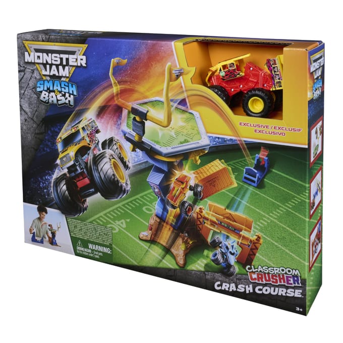 Spinmaster Monster Jam - 1:64 - Smash & Bash – Crash Course Playset Voertuigen