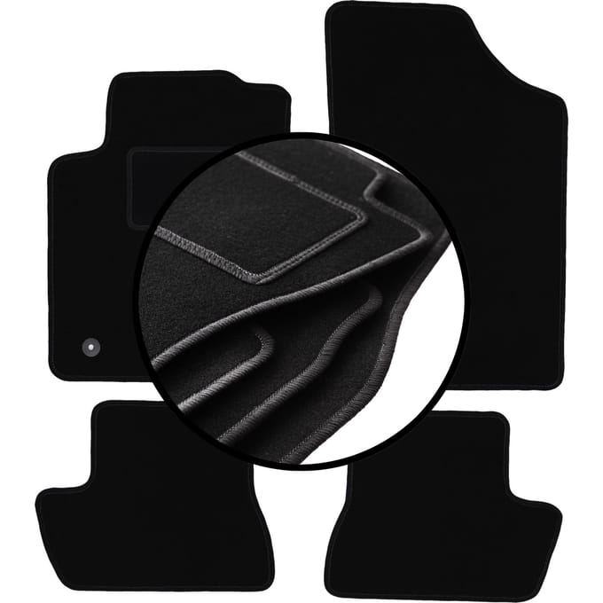Complete set veloursmatten voor: Citroen C2 hatchback (2003-2009)