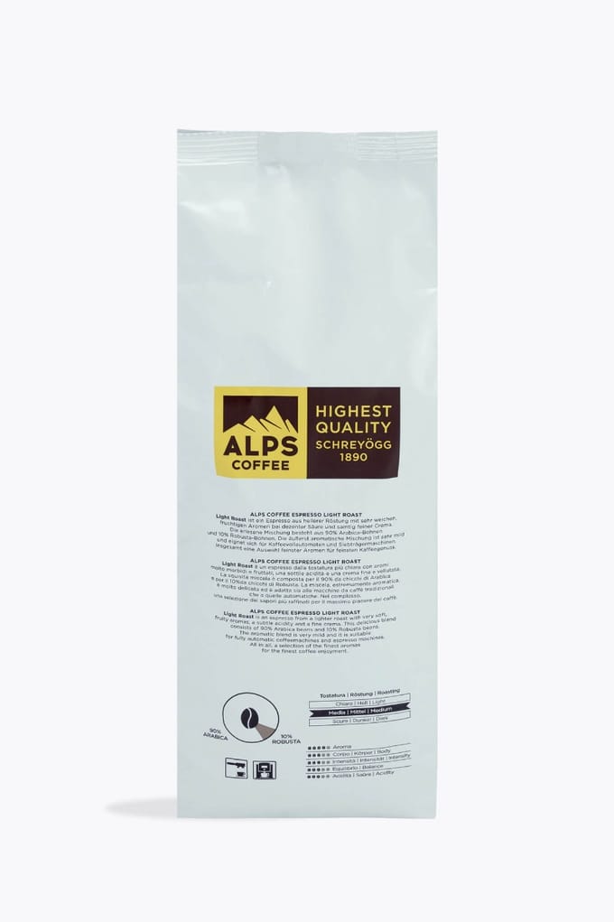 Alps Coffee Espresso Light Roast 1kg