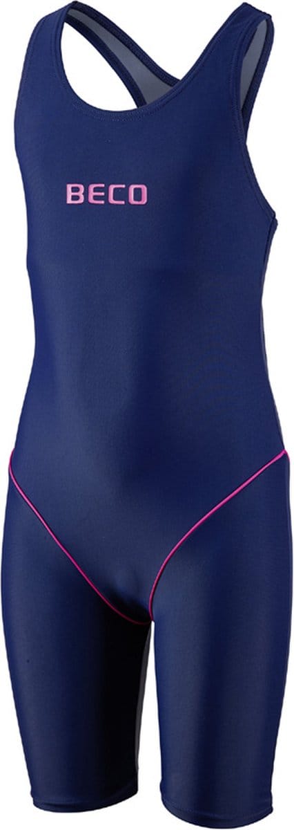 BECO badpak met pijpjes - donker blauw /roze - maat 152