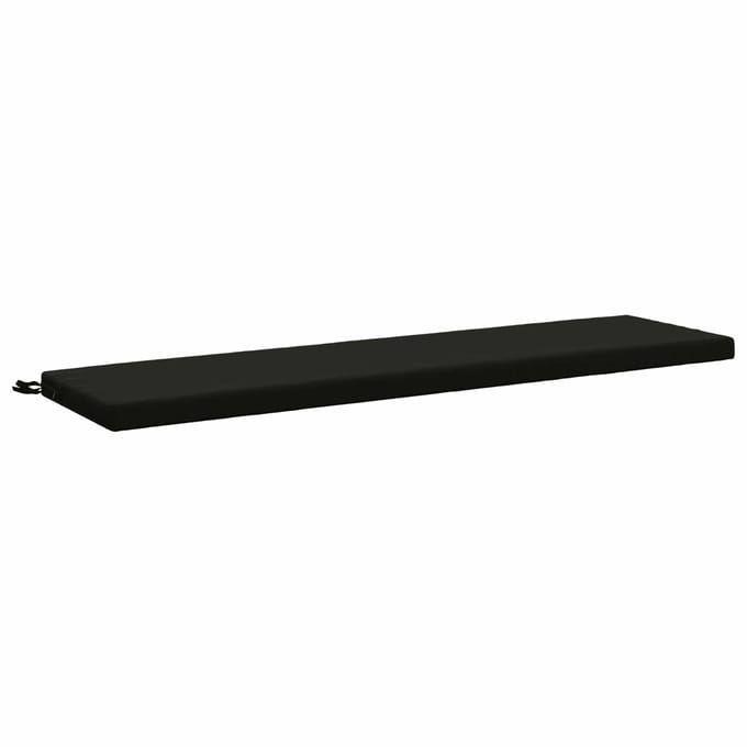 vidaXL - Bankkussen - SOEST - 100% - Polyester - Zwart - 150 - x - 40 - x - 5 - cm