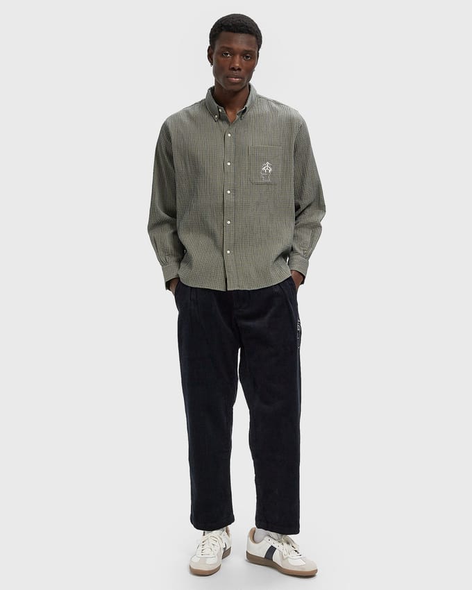 X BROOKS BROTHERS Check Oxford Button Up Shirt