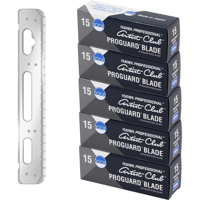 Feather shavette scheermesjes Professional Blades PG-15 Proguard (feather safety razor company)