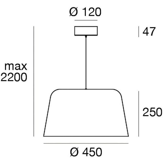 Linea Light LED hanglamp Delfi_P, wit, Ø 45 cm, metaal