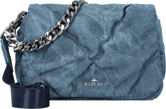 REPLAY Schoudertas Crossbody Bag Blu Denim Blauw