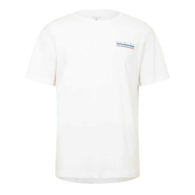Hurley Heren Throwback Terugslag T-shirt (Wit)