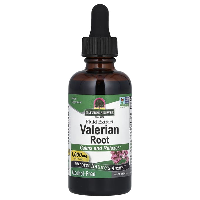 Nature'S Answer, Valeriaan, Vloeibaar Extract, Alcoholvrij, 1.000Mg, 60Ml(2 fl oz)