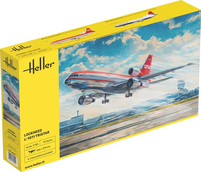 Heller Modelbouwpakket Vliegtuigen - 80451 Lockheed L-1011 Tristar - Vliegtuig Plastic - 1:125 - Modelbouw