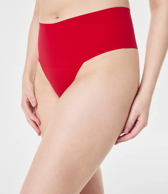 Spanx Undie-tectable - Thong - Kleur Rood - Maat M