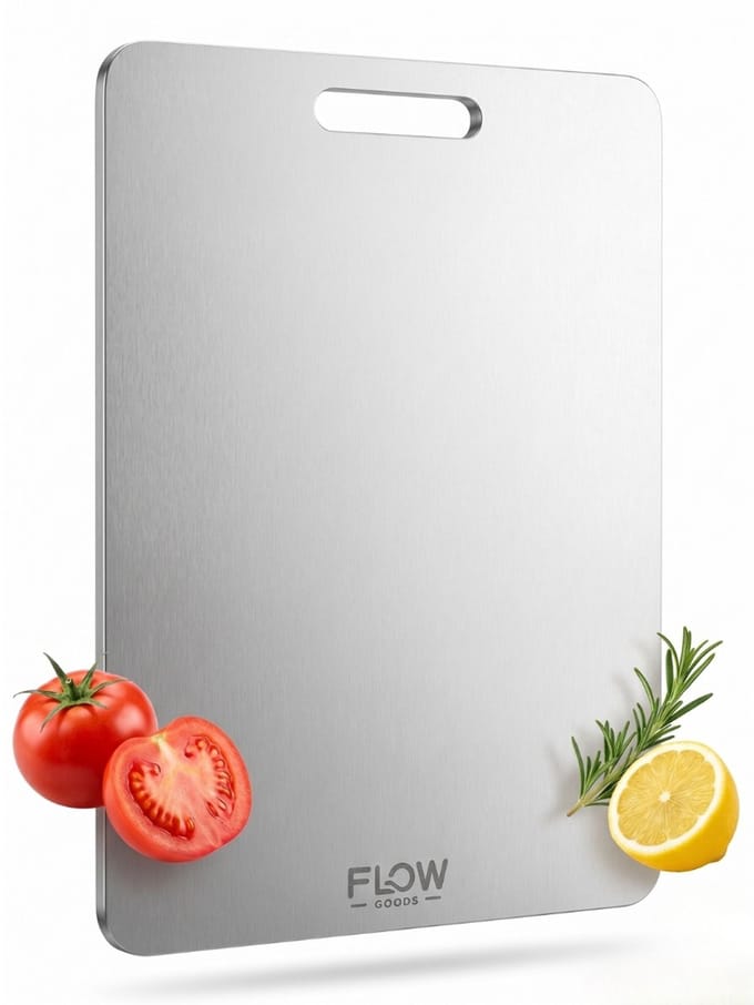 Flow Goods RVS Snijplank - Snijplanken - PFAS Vrij - Roestvrij Staal
