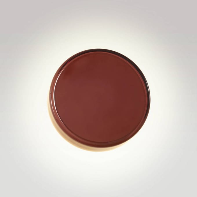 MARSET LED wandlamp Caramel, bruin, Ø 28 cm, TRIAC, glas