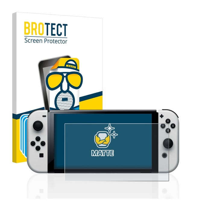 BROTECT - Screenprotector voor Nintendo Switch OLED-Modell - Folie Beschermfolie matte 6 Stuks