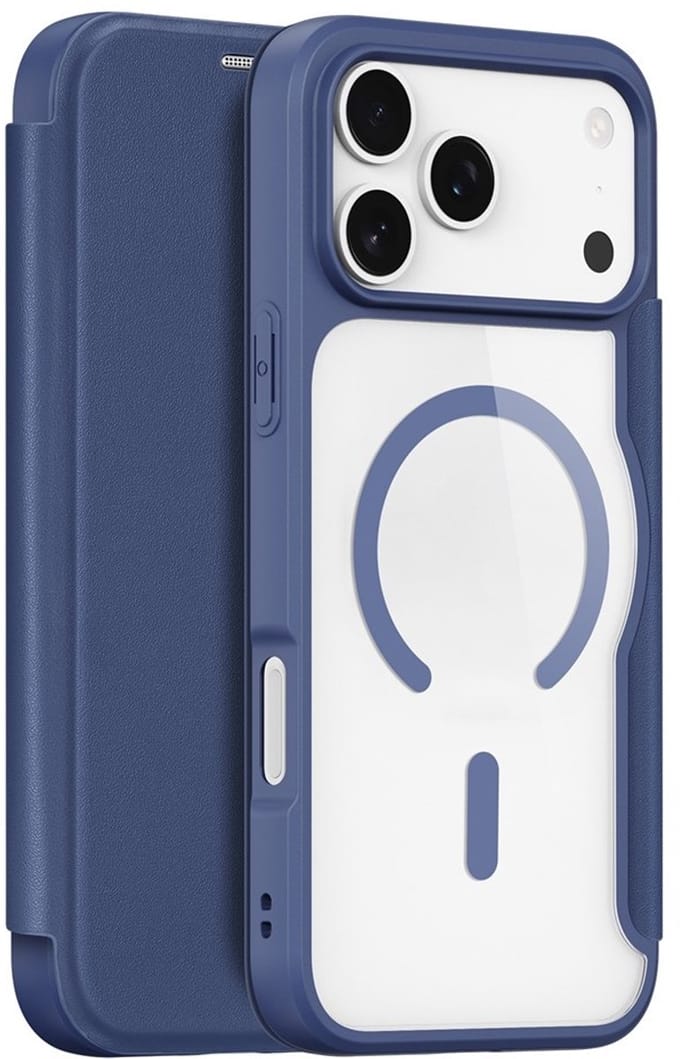 Dux Ducis Skin X Pro Case for iPhone 17 Pro Max with Wallet MagSafe Compatible - Blue