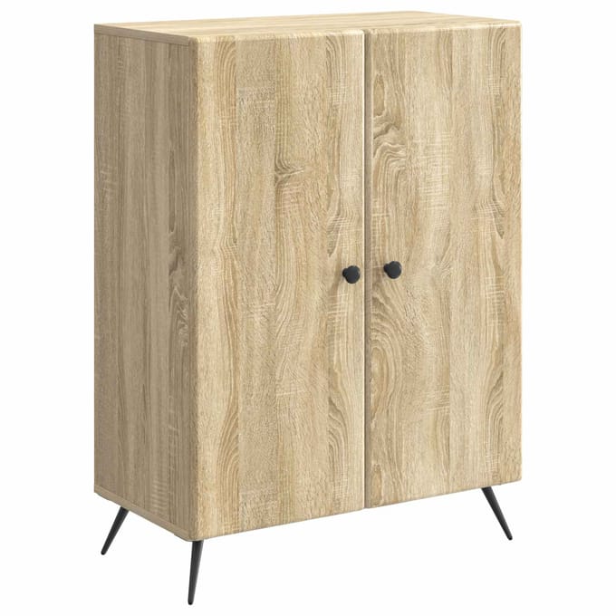 vidaXL - Dressoir - Sonoma - Eiken - 66 - x - 34,5 - x - 90 - cm - Bewerkt - hout