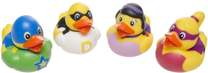Duckiez Eend Superheld - 4 stuks