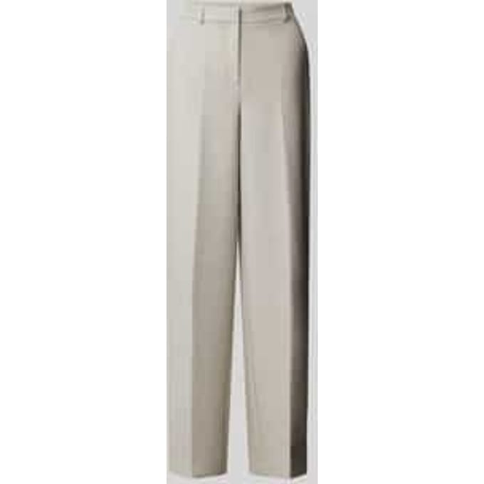 Wide leg stoffen broek met persplooien, model 'RITA-PAXA'