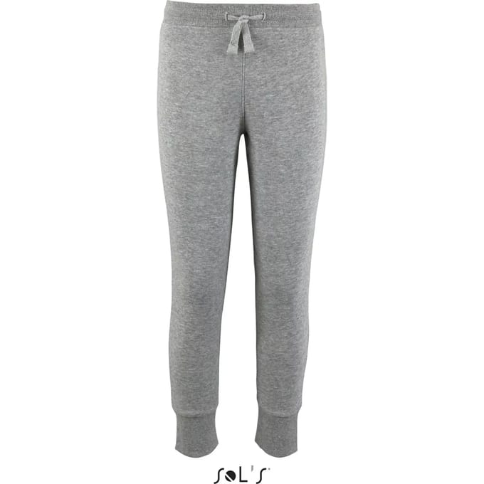 SOL'S Kids´ Slim Fit Jogging Pants Jake L02121 - Grey Melange - 12 years (142/152)