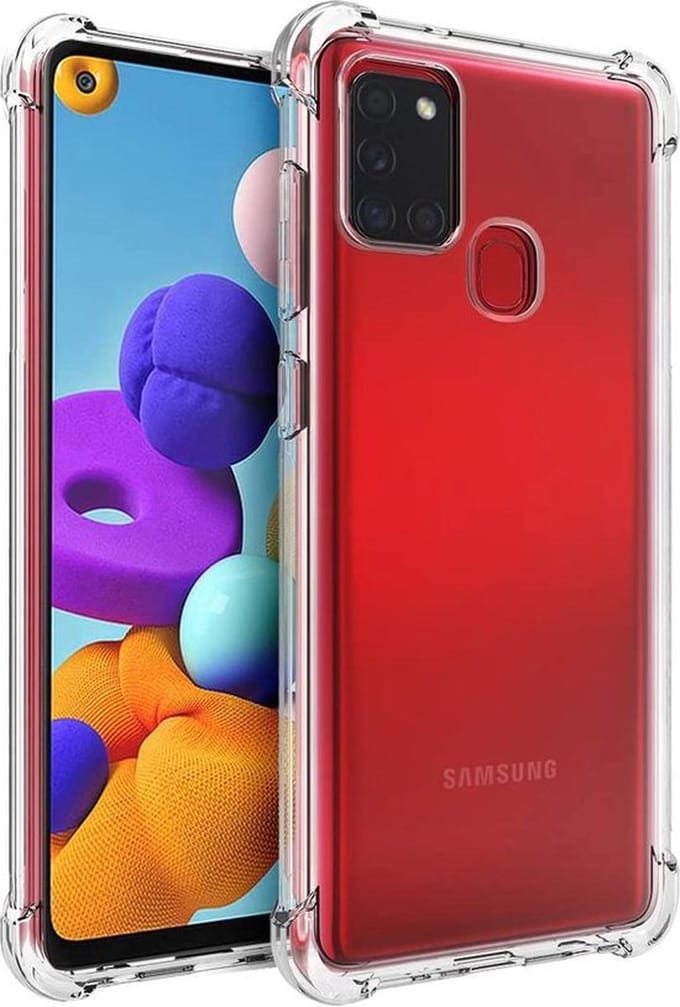 SAMSUNG A21s - CASE ANTI-SHOCK TRANSPARANT HOESJE