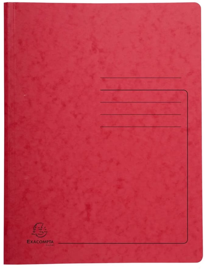 Exacompta 240225E map Pletbord Rood A4