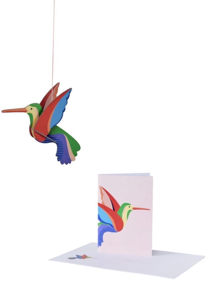 Pop-out kaart Vogel - Hummingbird