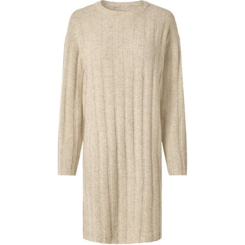 ESMARA Gebreide dames jurk (Beige, M (40/42))