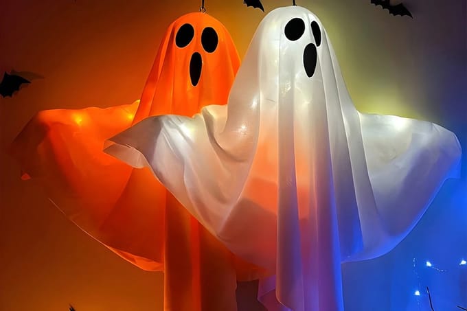 Halloween Versiering Spookjes SET met Lichtjes