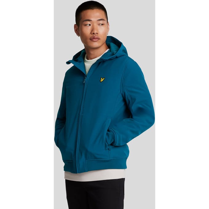 Heren Fleece Achter Softshell Jas in Marineblauw