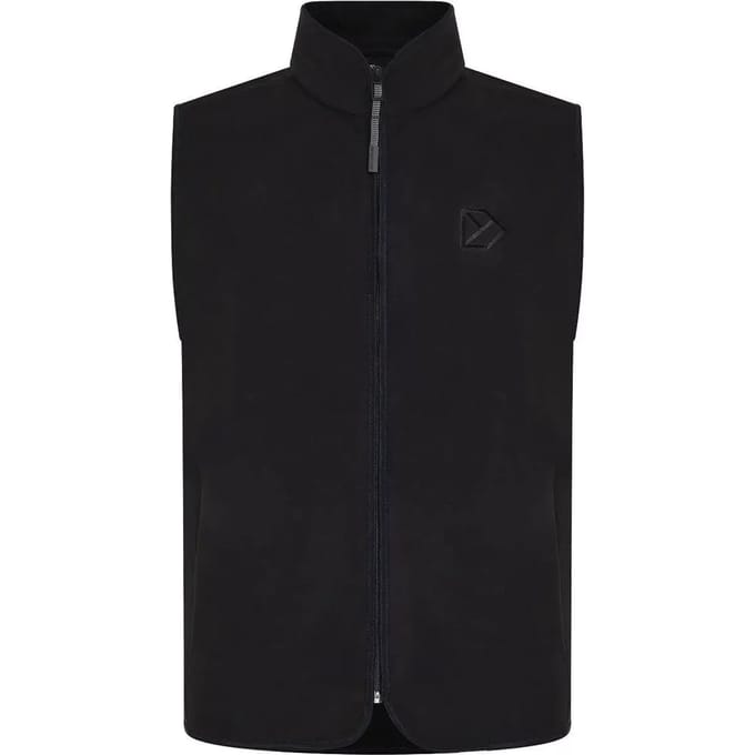 Didriksons Tino, fleecevest, heren, zwart
