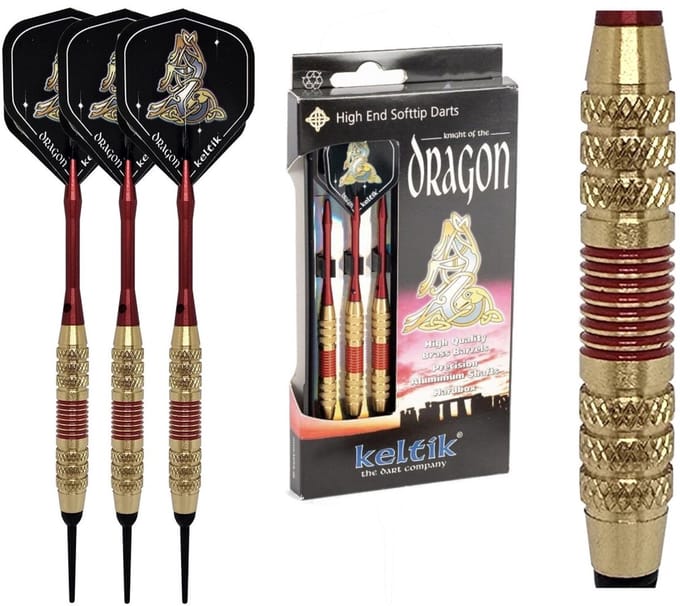 Softdart Soft Dart Pijlen Keltik Dragon Red 18 g
