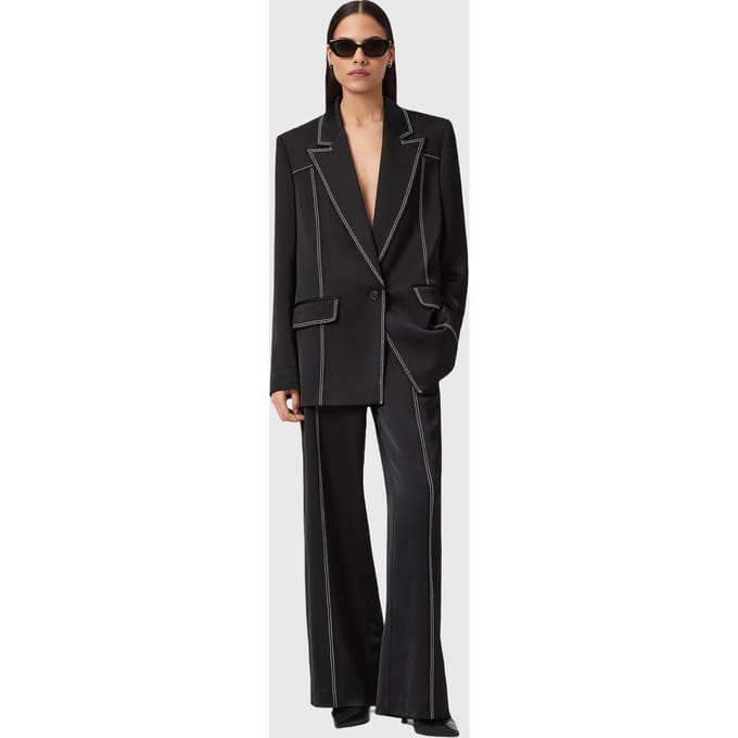 AllSaints Theah Trouser Black Größe: 6 | Stoffhosen Outlet | Damen | Schwarz