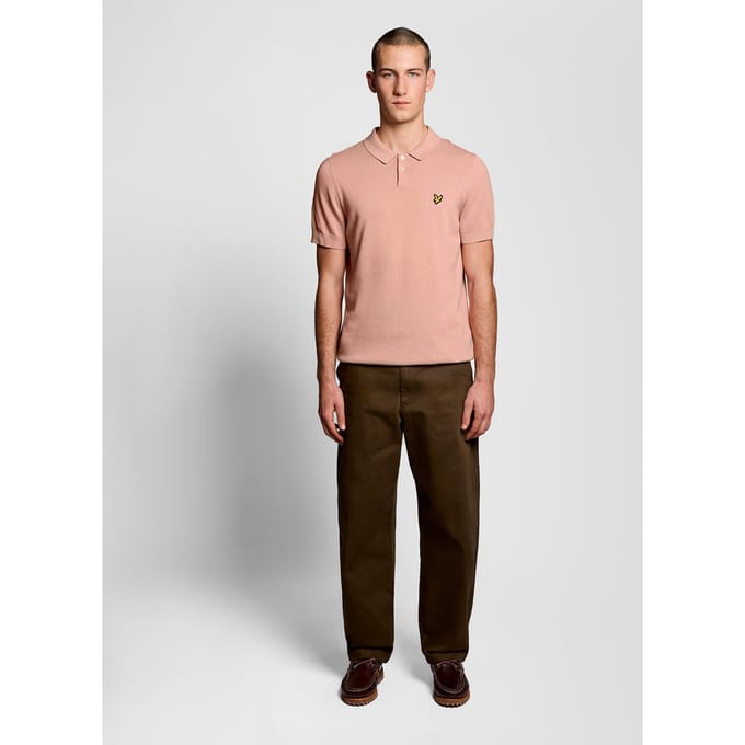 Lyle & Scott Cotton Short Sleeve Knitted Polo