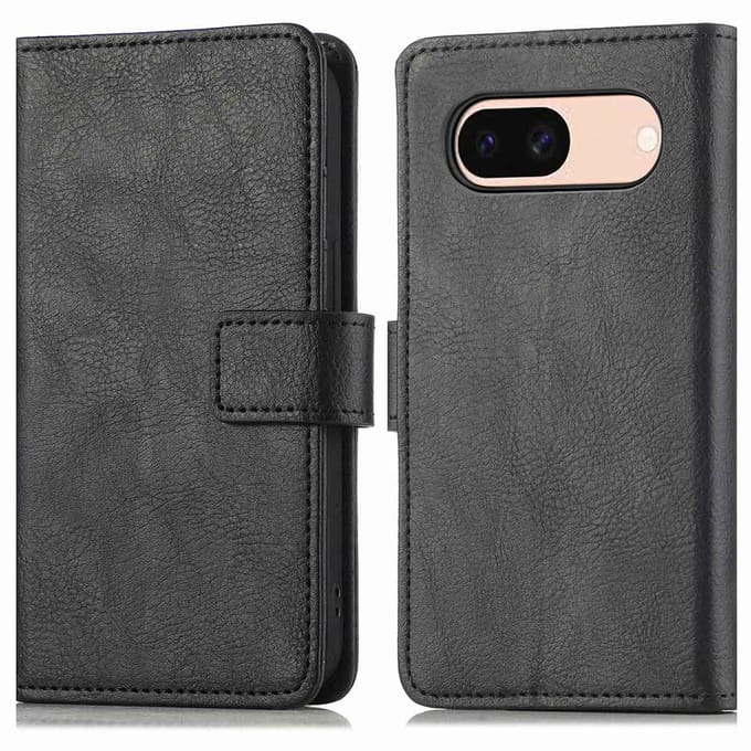 imoshion Hoesje - Geschikt voor Google Pixel 8a - Luxe Bookcase - Zwart