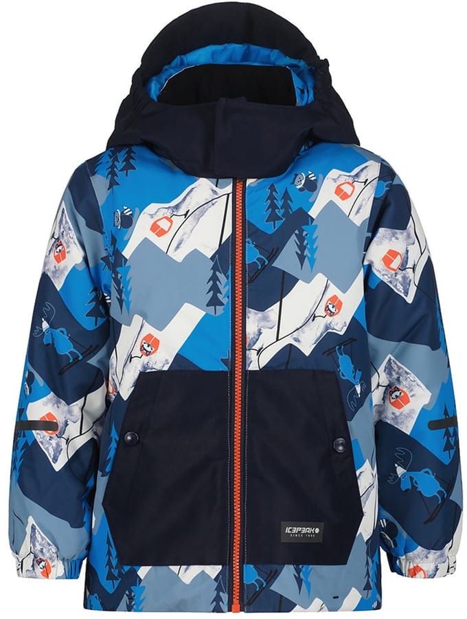 Icepeak Jena Kd I Jas Wit,Blauw,Grijs 3-4 Years Jongens,Meisjes