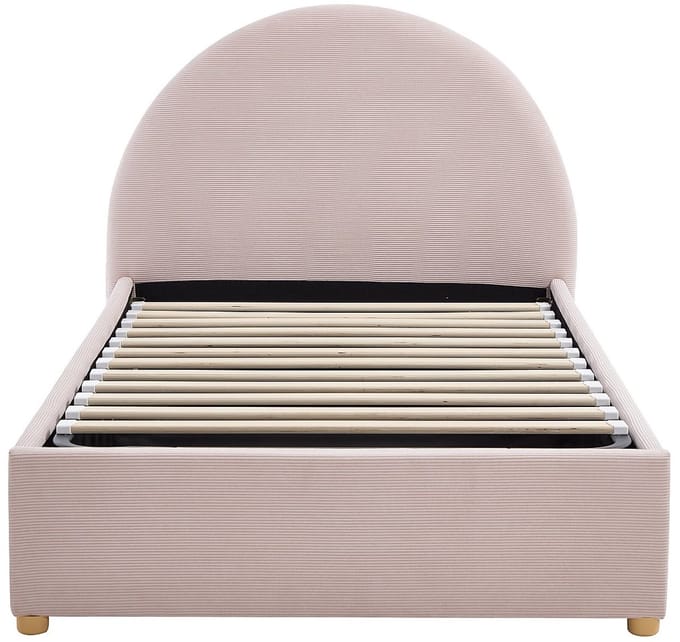 Vente-unique Bed met opbergruimte fluweel roze 90 x 190 cm
