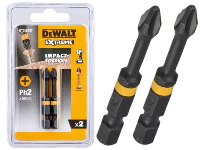 DeWalt DT70532T Ph2 Extreme Impact Torsion schroefbits - 50mm (2st)