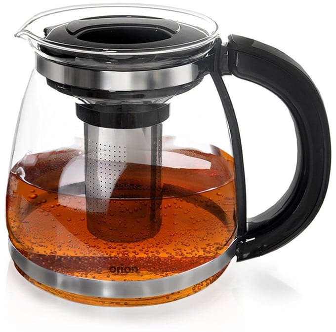 Hittebestendige glazen theepot met infuser 1,73 l