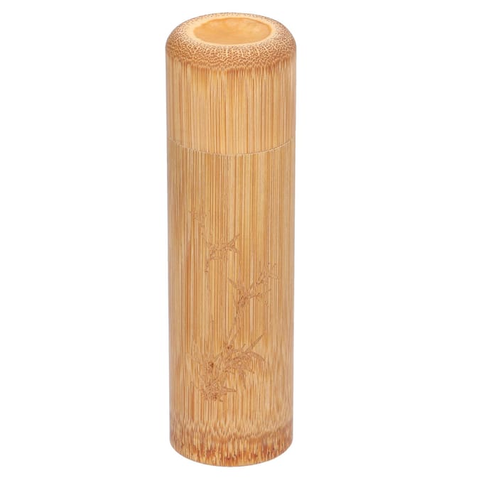 Boîte à thé Bambou Portable Récipient de stockage pour Thé Café Grains NoixStyle 2 beige