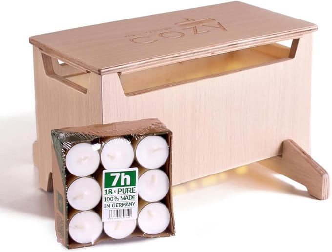 Veilige Theelichtverwarming met 18 Premium Theelichtjes van Koolzaad